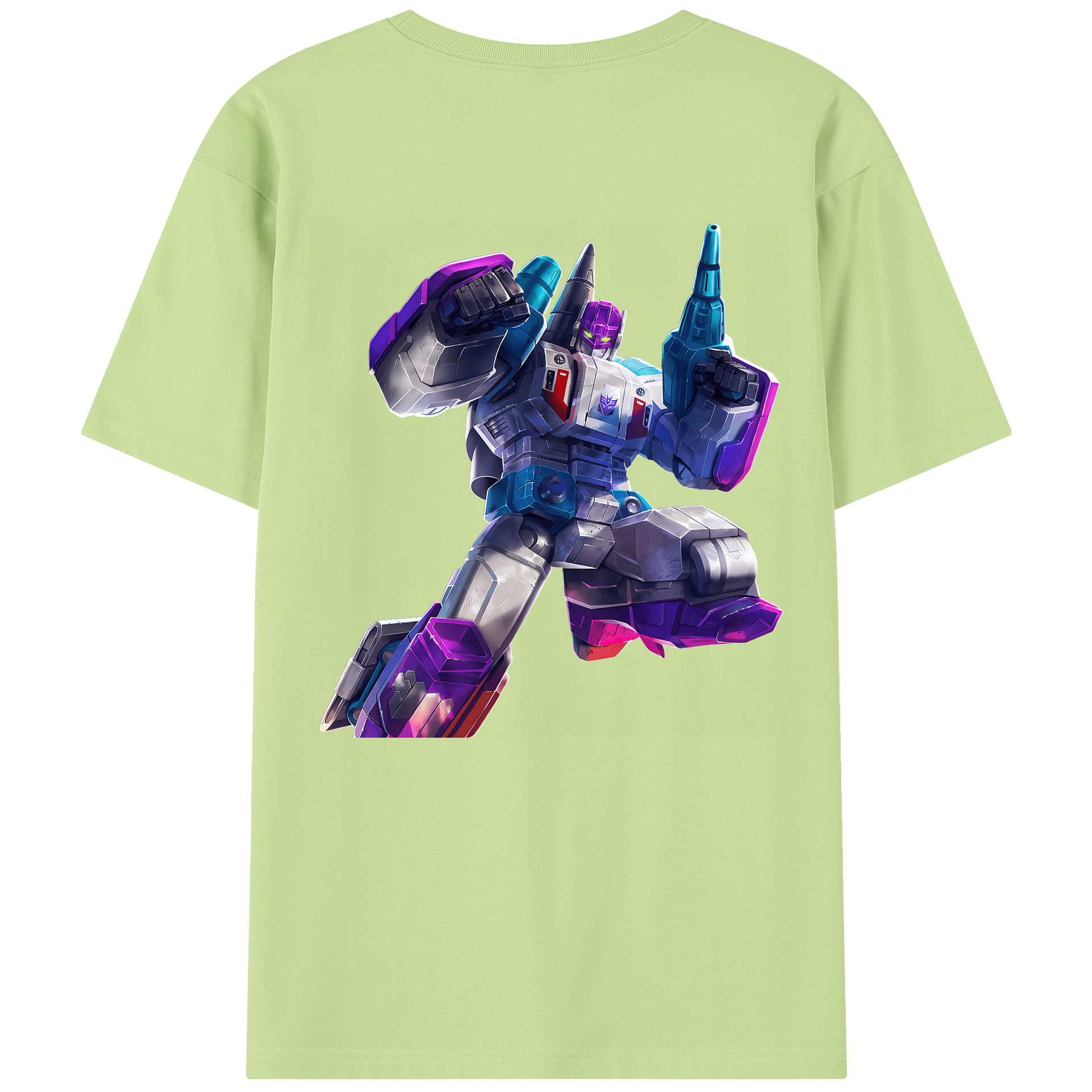 （画像用） Transformers トランスフォーマー 綿100％半袖Tシャツ（背面プリント）